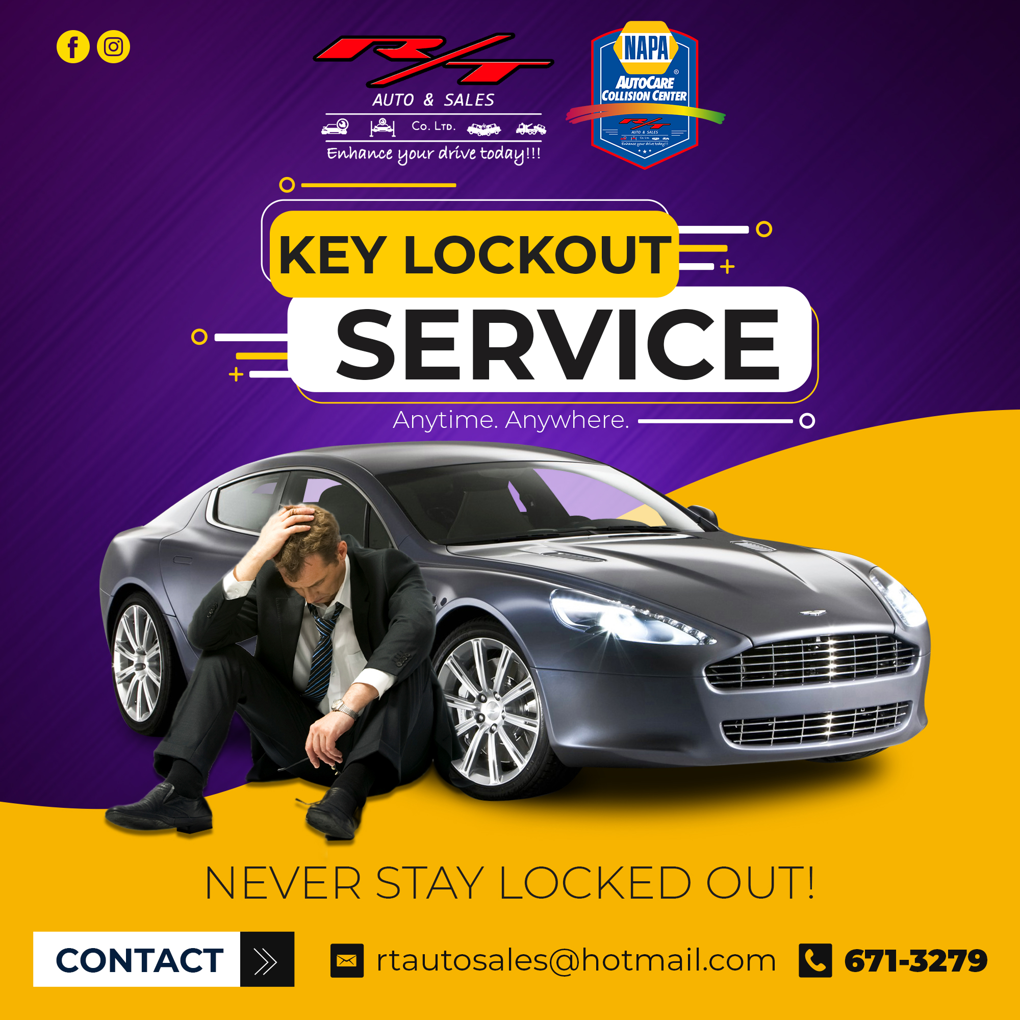 Lockout Assistance RT Auto & Sales Co. Ltd.
