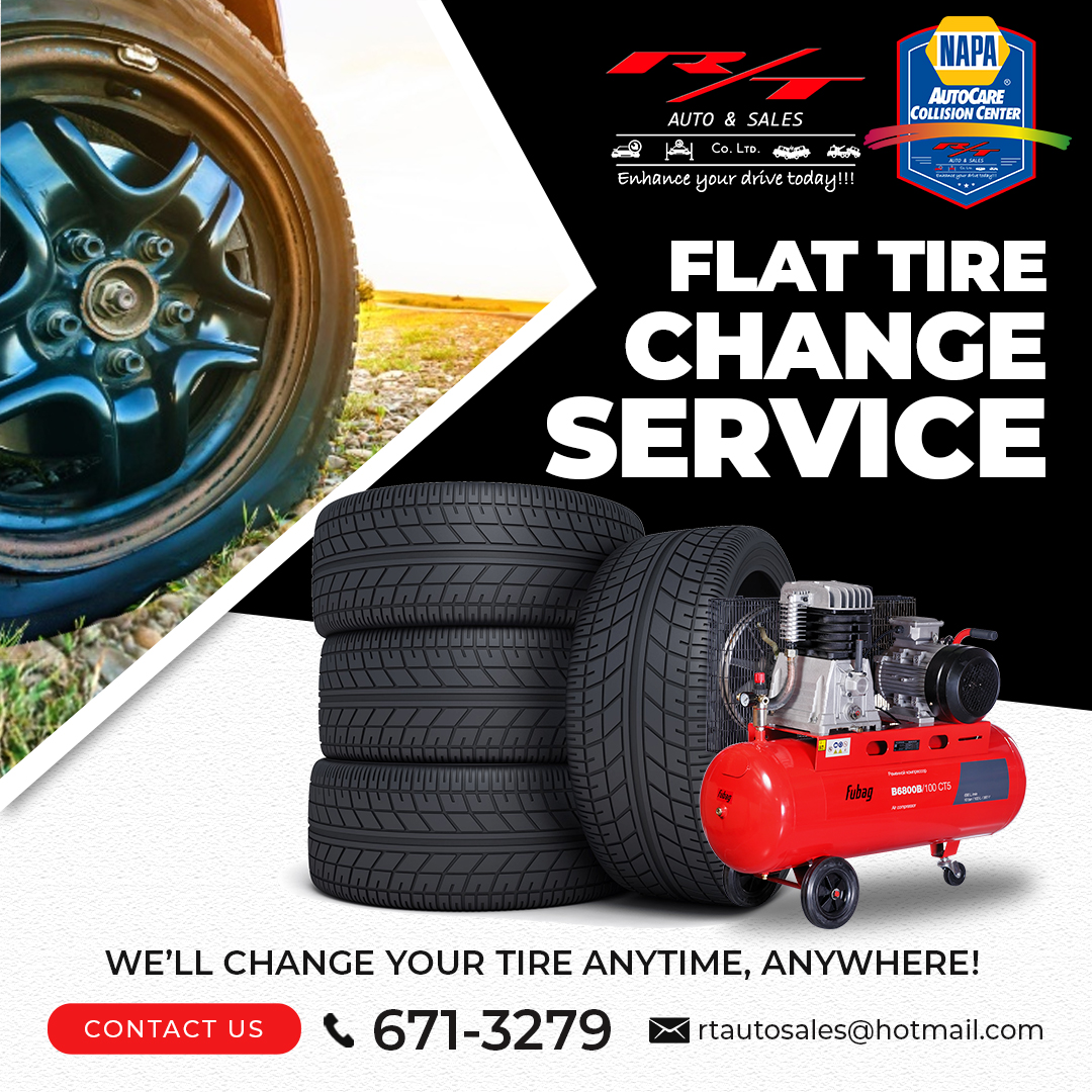 Flat Tire Change RT Auto & Sales Co. Ltd.