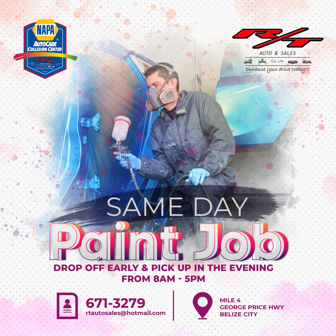 Auto Body Painting & Repairs RT Auto & Sales Co. Ltd.