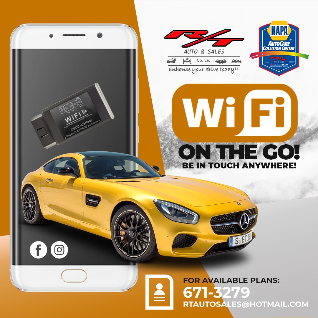 WIFI, GPS & Roadside Assistance RT Auto & Sales Co. Ltd.